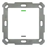 MDT BE-TAL55T1.01 KNX pushbutton light 55 m. temperature. 1-fold, neutral | pure white shiny