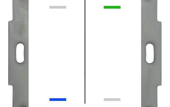 MDT BE-TAL55T2.01 KNX pushbutton light 55 m. temperature. 2-fold, neutral | pure white shiny