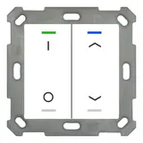 MDT BE-TAL55T2.D1 KNX pushbutton light 55 m. temperature. 2-fold, IO arrows | pure white shiny