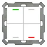 MDT BE-TAL55T4.01 KNX pushbutton sensor Light 55 m. Temperat 4-fold, neutral | pure white shiny