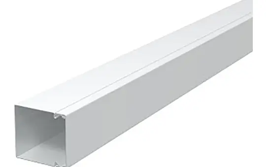 OBO BETTERMANN 6248694 cable routing channel sheet steel | pure white | 80x80 mm