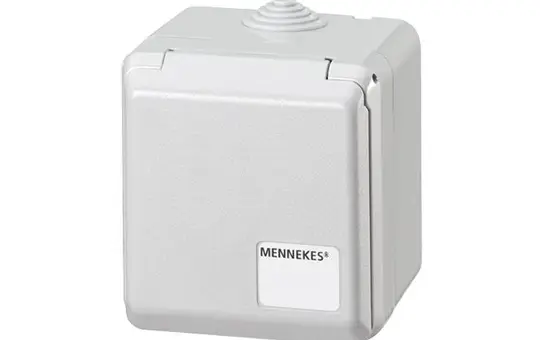 MENNEKES 4105 Cepex wall socket 16A, 5-pin, 400V | light gray
