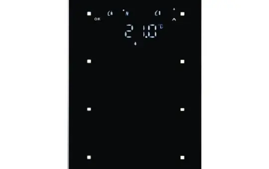 BERKER 75643035 KNX touch sensor glass 3-fold, RTR | glass black
