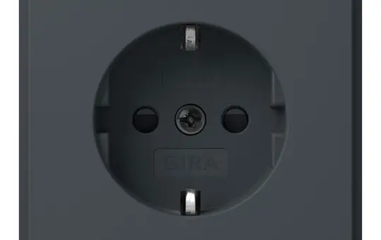 GIRA 445367 SCHUKO socket TX_44 Touch protection | anthracite