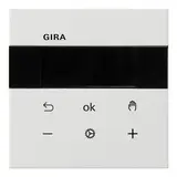 GIRA 5394112 room temperature controller S3000 system surfac Display, Bluetooth | pure white shiny