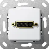 GIRA 564403 communication insert DVI (24+5), coupling | pure white shiny
