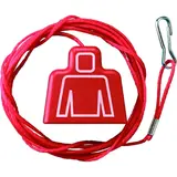JUNG ZS-34KO5S pull cord red | 2000 mm