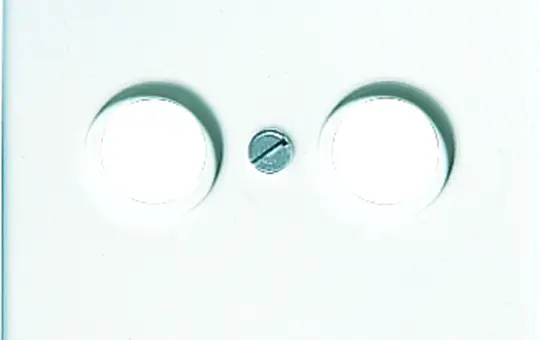 JUNG SL561TVWW antenna cover series SL 2-fold | alpine white