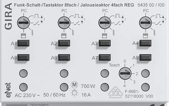 GIRA 543500 eNet blind actuator 4-fold