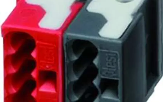 SIEMENS 5WG11938AB01 KNX bus terminal dark grey/red