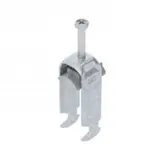 OBO BETTERMANN 1186209 Galvanized steel clamp 1-fold, plastic pressure pan, H-foot | 16-22 mm