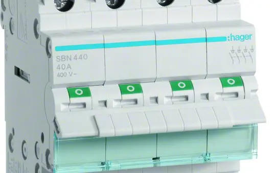 HAGER SBN440 off switch 4-pole REG 40A