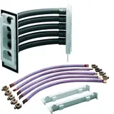 HAGER ZM75S busbar connector cabinet-cabinet Corner connector, universZ to universZ | 12x5 mm