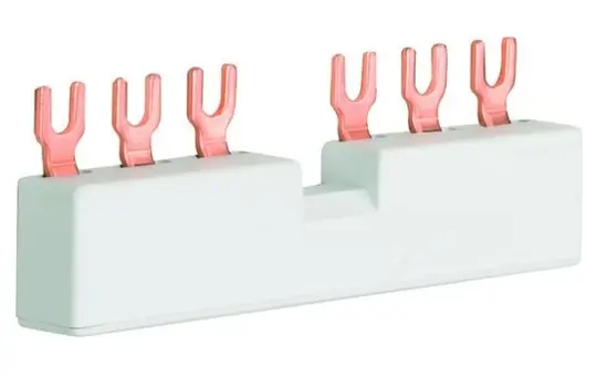 HAGER KD302M phase rail for motor protection switch 63 A