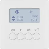 BERKER 85745229 KNX RF timer quicklink Q.1/Q.3 with display | polar white velvet