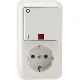 MERTEN MEG3499-8719 surface-mounted combination surface-moun 1-way, control switch, 2-pole | polar white