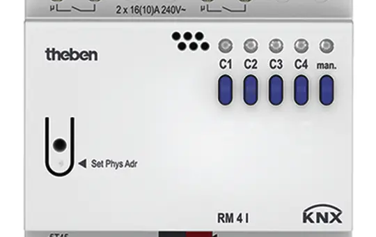 THEBEN RM 4 I KNX switching actuator FIX 4-fold, C-load
