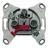 HAGER GMSSD500 antenna socket 3-fold, SAT, needle box