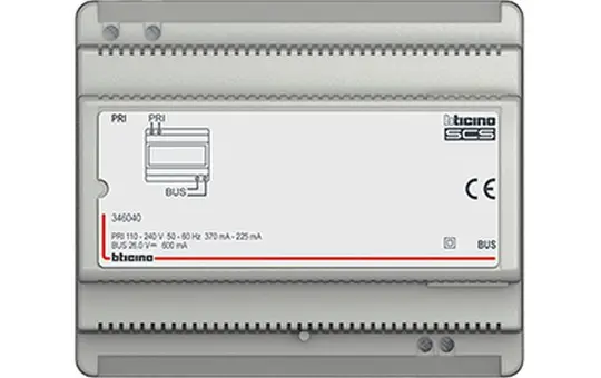 LEGRAND 346040 power supply for door/video intercom system 2-wire, 230V AC 0.6A