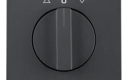 BERKER 1077710600 Blind rotary switch cover K.1/K.5 standard | anthracite