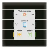 MDT BE-GT20S.02S KNX glass button II Smart standard | black/black