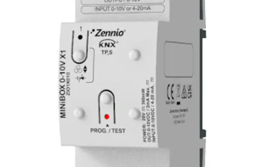 ZENNIO ZIO1X010 KNX universal actuator MINIBOX 0-10 V 1-fold