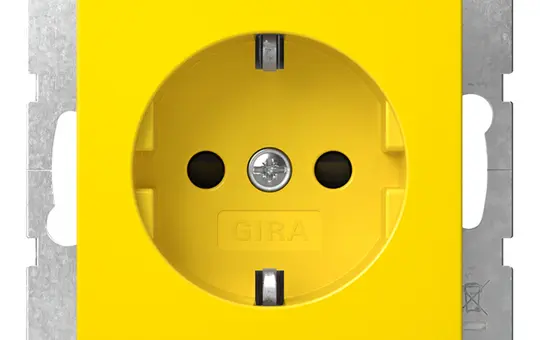 GIRA 4453106 IT socket System 55 Touch protection | yellow