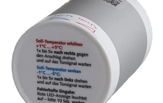 MICROPELT MVA009 EnOcean radiator actuator with local setpoint adjustment