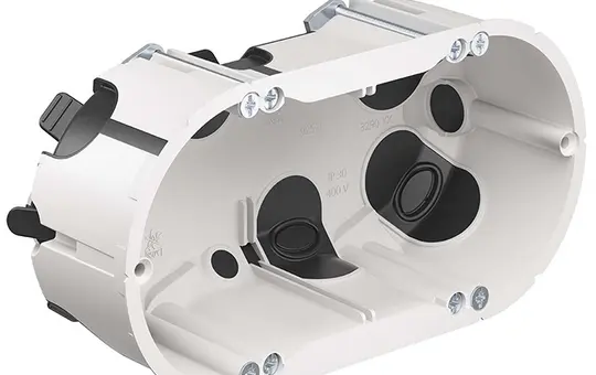 KAISER 9252-78 cavity wall device junction box O-range ECON 2-fold, halogen-free | 48 mm