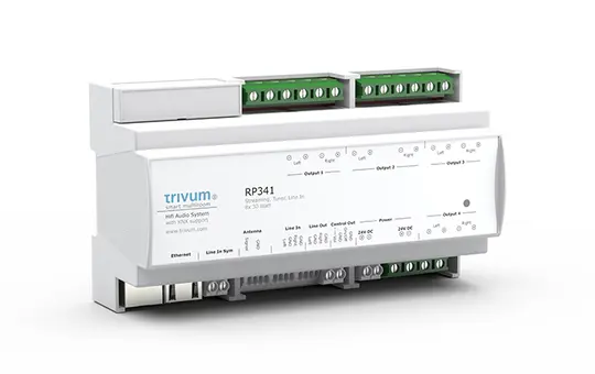TRIVUM RP341v2 sound system REG 4 zones