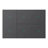 GVS 88188315 rocker set for WALTZ TOUCH+ PAD 4-fold, aluminum | anthracite