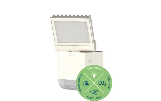 THEBEN theLeda S8-100 WH LED spotlight 8.5 W with motion detector | white