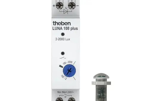 THEBEN LUNA 108 plus EL analogue twilight switch Fixed on and off delay