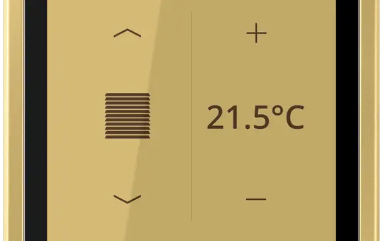 JUNG ME459D1SC KNX room controller LS TOUCH LS 990 | brass classic