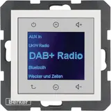 BERKER 30848989 UP radio Touch S.1/B.3/B.7 DAB+, Bluetooth | polar white glossy