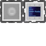 BERKER 30808989 UP radio set S.1/B.3/B.7 DAB+, Mono, Bluetooth | polar white glossy