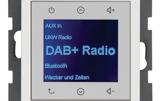 BERKER 30846089 UP Radio Touch Q.1/Q.3 DAB+, Bluetooth | polar white velvet