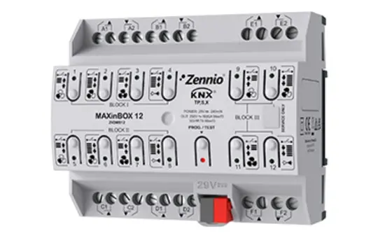 ZENNIO ZIOMB12 KNX universal actuator MAXinBOX 16 A 12-speed, secure