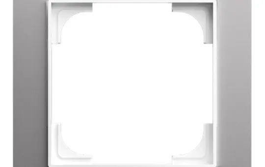 BUSCH-JAEGER 1721-4073 cover frame type linear 1-fold | aluminum silver