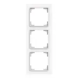 BUSCH-JAEGER 1723-44M cover frame type linear 3-fold | studio white matt