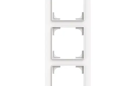 BUSCH-JAEGER 1723-44M cover frame type linear 3-fold | studio white matt