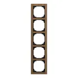 BUSCH-JAEGER 1725-4086 cover frame type linear 5-fold | walnut