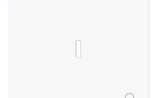 BUSCH-JAEGER 1789 KI-44G inscribed. Control rocker type line 1-fold, bell | studio white glossy