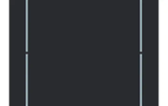 BUSCH-JAEGER LFW/A.1.70.11-45M rocker for keypad art 1-fold | matt black