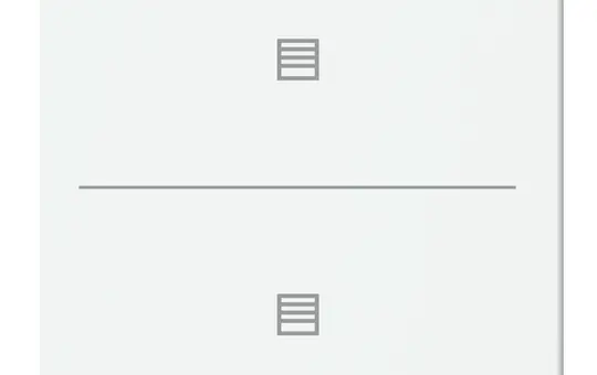 BUSCH-JAEGER LFJT/A.2.63.11-884 button for Keypad future 2-fold, blinds | studio white matt