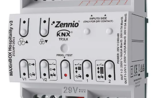 ZENNIO ZCLHP126V3 KNX fan coil actuator 2-fold, secure