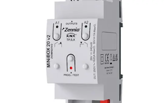 ZENNIO ZIOMN20V2 KNX universal actuator MINIBOX 16 A 2-fold, secure