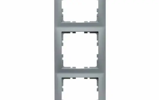 BERKER 10139939 cover frame S.1 3-fold | aluminum matt painted