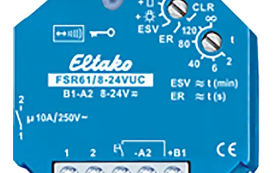 ELTAKO 30100004 radio surge switching relay 1 NO contact, 10 A, 24 V DC