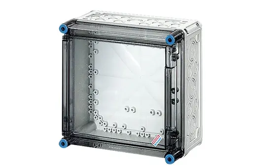 HENSEL Mi0220 empty housing Mi 300x300mm | grey/transparent | 182 mm